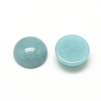 Natural White Jade Cabochons G-R416-12mm-07-1