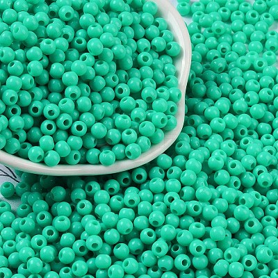Opaque Acrylic Beads SACR-A007-01A-10-1