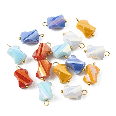 Electroplated Glass Pendants PALLOY-JF02206-1