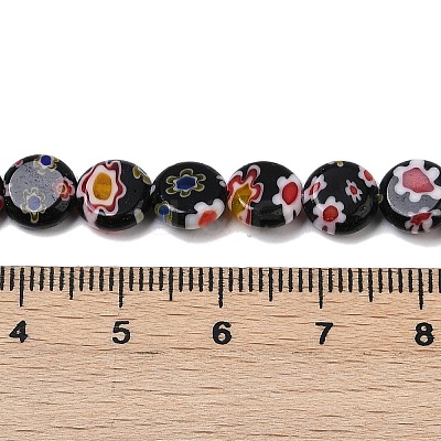 Handmade Millefiori Lampwork Beads Strands LAMP-G166-17A-01-1