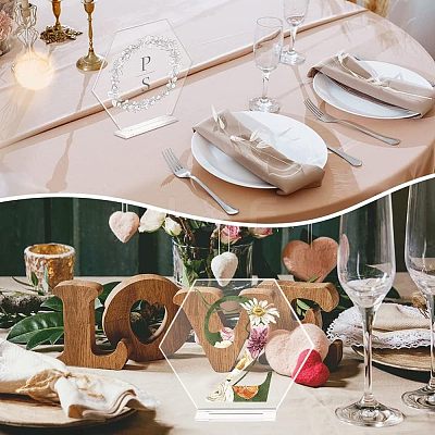 Acrylic Table Sign Holders DIY-WH0374-22-1