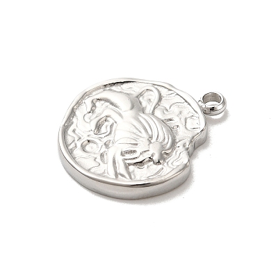 304 Stainless Steel Pendants STAS-B074-08P-07-1