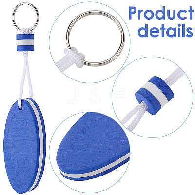 10Pcs Iron Plastic Keychains KEYC-GF0001-27B-1