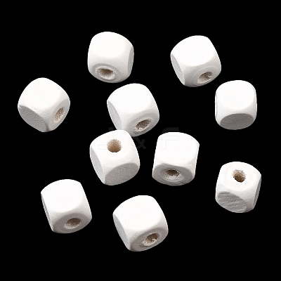 Spray Painted Wooden Beads WOOD-P021-01C-30-1