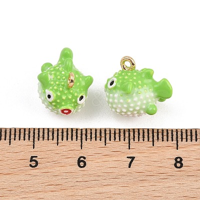 Alloy Enamel Pendants AL-CBA8C77-03G-05-1