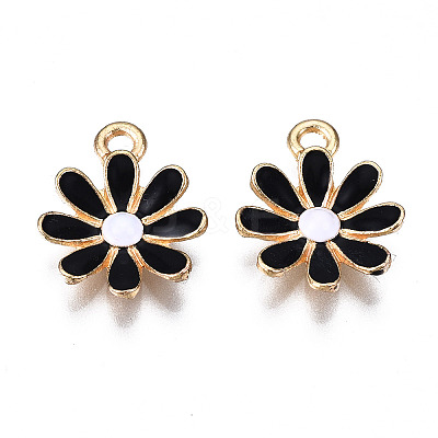 Light Gold Plated Alloy Pendants ENAM-T009-39D-1