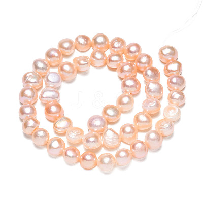 Natural Cultured Freshwater Pearl Beads Strands PSB003Y-2-1