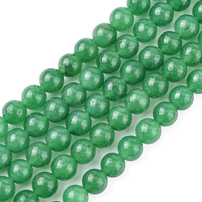 Natural White Jade Bead Strands G-R165-8mm-14-1