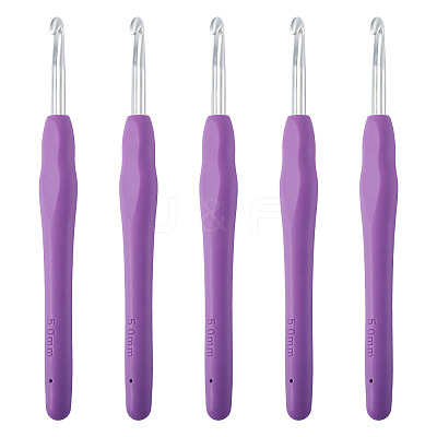 TPR Handle Aluminum Crochet Hook Needles TOOL-TA0001-13A-1