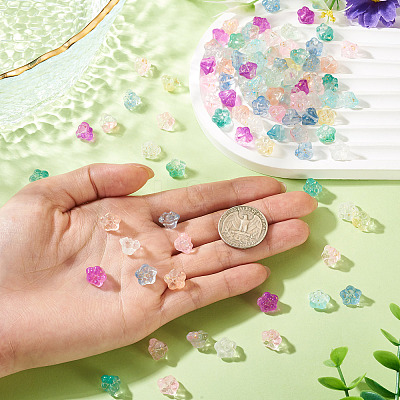 100Pcs Transparent Glass Beads GLAA-TA0004-27-1