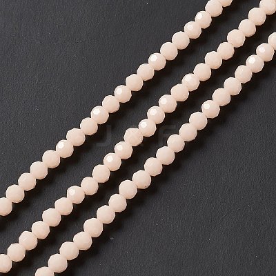 Faceted(32 Facets) Glass Beads Strands EGLA-J042-35A-03-1