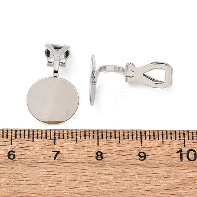 Brass Screw Clip Earring Converter KK-S533-01P-1