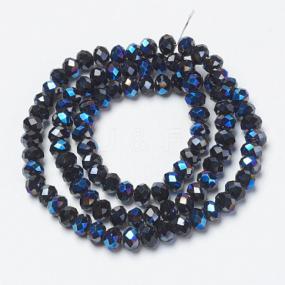 Electroplate Glass Beads Strands EGLA-A034-T2mm-I03-1