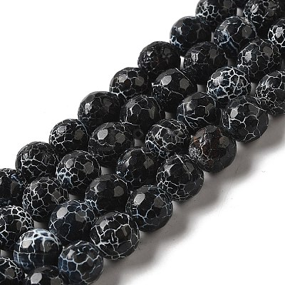 Crackle Agate Beads Strands G-A004-1-1