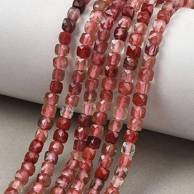 Natural Andesine Feldspar Beads Strands G-D103-C03-1