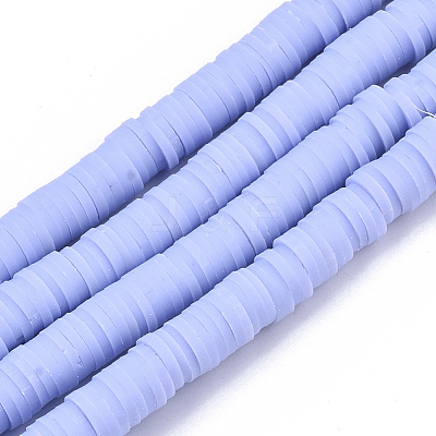 Handmade Polymer Clay Beads Strands CLAY-R089-6mm-025-1
