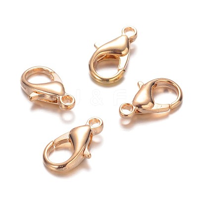 Zinc Alloy Lobster Claw Clasps X-E105-KCG-1