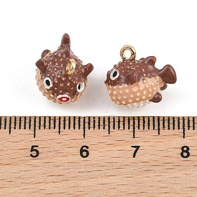 Alloy Enamel Pendants AL-CBA8C77-03G-04-1