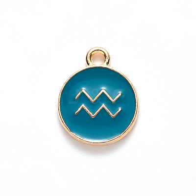 Alloy Enamel Pendants ENAM-S124-01A-05J-1