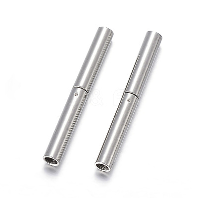 Non-Tarnish 304 Stainless Steel Bayonet Clasps X-STAS-F108-12P-1.7mm-1