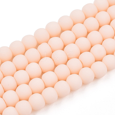 Opaque Glass Beads Strands GLAA-T032-P4mm-MD09-1