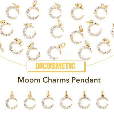 Rack Plating Brass Micro Pave Cubic Zirconia Pendants ZIRC-DC0001-15-1