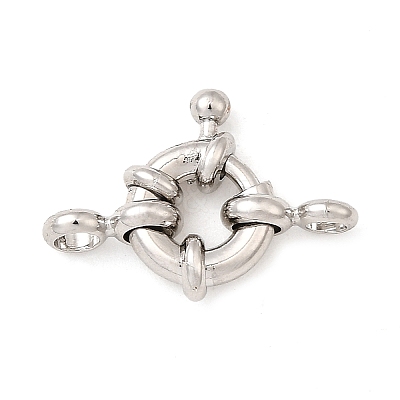 Brass Spring Ring Clasps KK-D407-01P-A-1