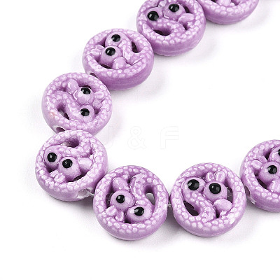 Handmade Porcelain Bead Strands PORC-N011-01C-1