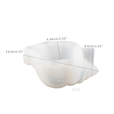 Silicone Conch Candle Holder Molds PW-WG72201-01-1