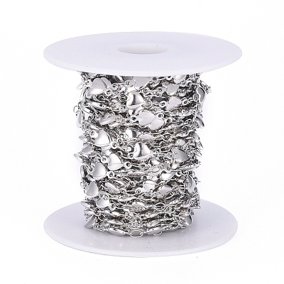 Tarnish Resistant 304 Stainless Steel Link Chains CHS-G014-19P-1