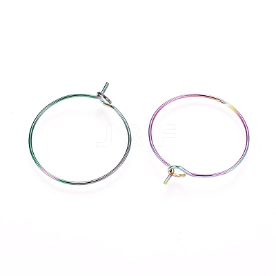 Ion Plating(IP) 316L Surgical Stainless Steel Hoop Earring Findings LS-STAS-D164-05M-1