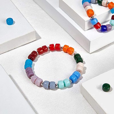 DIY Stretch Bracelets Making Kits GLAA-NB0001-16-1