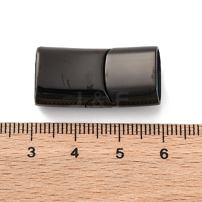 Ion Plating(IP) 304 Stainless Steel Magnetic Clasps with Glue-in Ends STAS-G136-05B-1