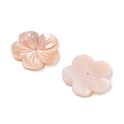 Natural Pink Shell Carved Beads SSHEL-I026-12C-03-1