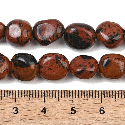 Natural Mahogany Obsidian Beads Strands GG-CBA787B-A19-1
