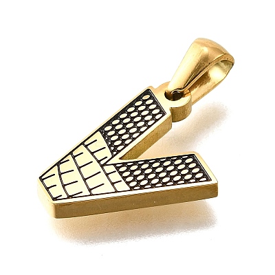 Golden 304 Stainless Steel Pendants STAS-K300-01G-V-1