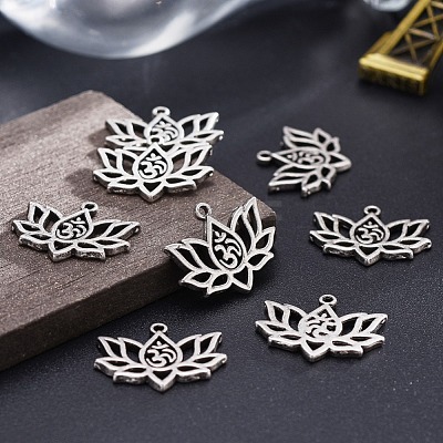 Tibetan Style Alloy Pendants TIBE-S301-008TAS-NR-1