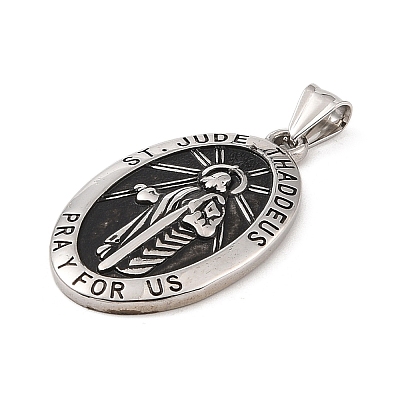 304 Stainless Steel Pendants STAS-S122-07AS-1