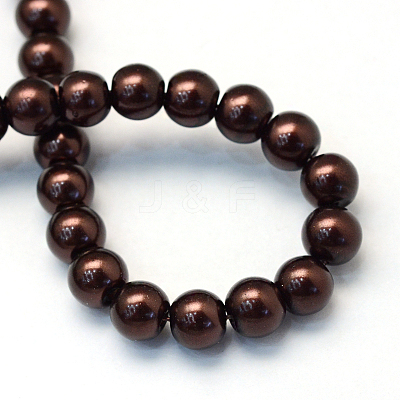 Baking Paint Glass Pearl Bead Strands HY-Q003-3mm-40-1