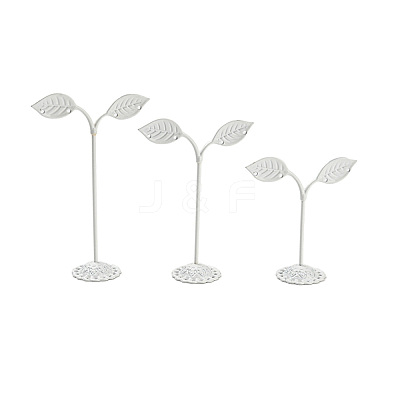 3 Sizes Bean Sprout Leaves Iron Earring Displays EDIS-E013-01B-1