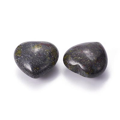 Natural Dragon Blood Heart Love Stone G-I219-03-1