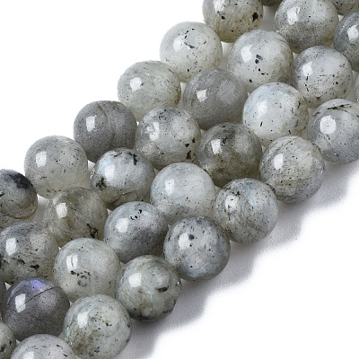 Natural Labradorite Round Beads Strands G-S158-6mm-1