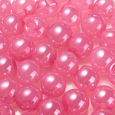 Opaque Acrylic Beads OACR-G012-03-1