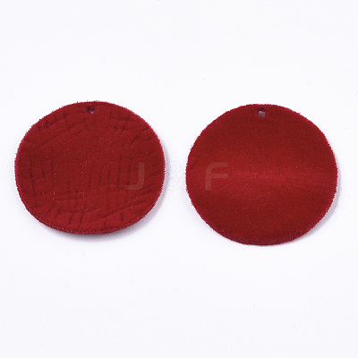Flocky Alloy Pendants PALLOY-S134-002C-1