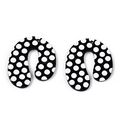 Opaque Acrylic Pendants SACR-L003-03-1