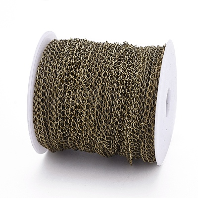 Brass Twisted Chains CHC-Q001-5x4mm-AB-1