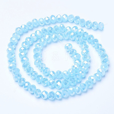 Electroplate Glass Beads Strands LS-EGLA-A034-J6mm-B05-1