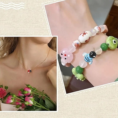 Handmade Lampwork Beads LAMP-YW0002-01A-1