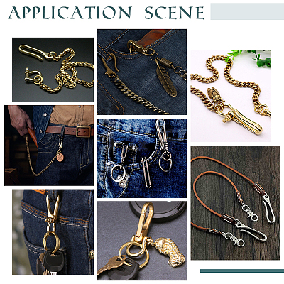 U-Shaped Brass Key Hook Shanckle Clasps KK-PH0004-97B-1