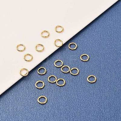 Brass Open Jump Rings X-KK-F824-108B-G-1